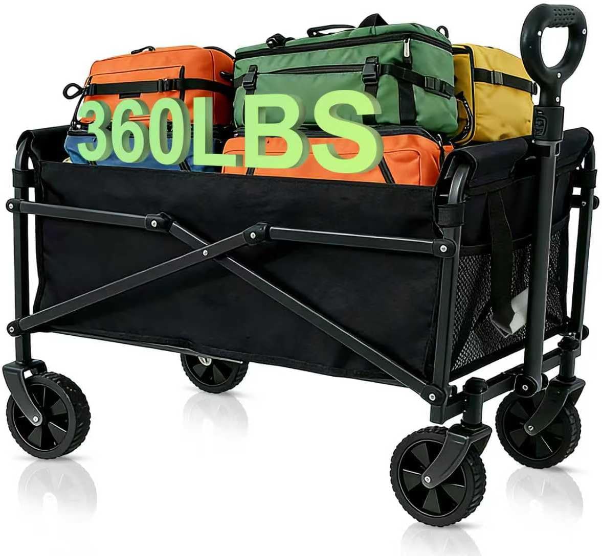 Foldable Wagon Cart with Flexible Handle