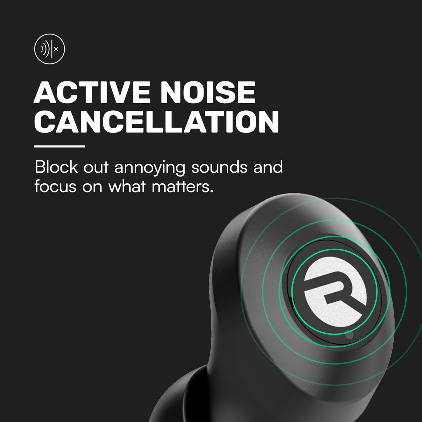 Raycon Everyday Classic Bluetooth Wireless Earbuds + Microphone with A
