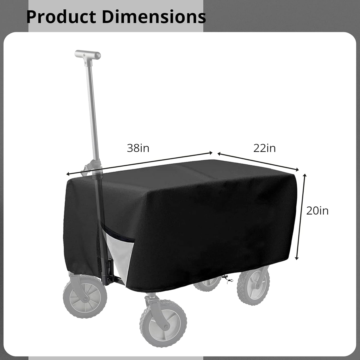 Outdoor Folding Wagon Cover 600D Oxford Cloth Protective Cover Waterpr