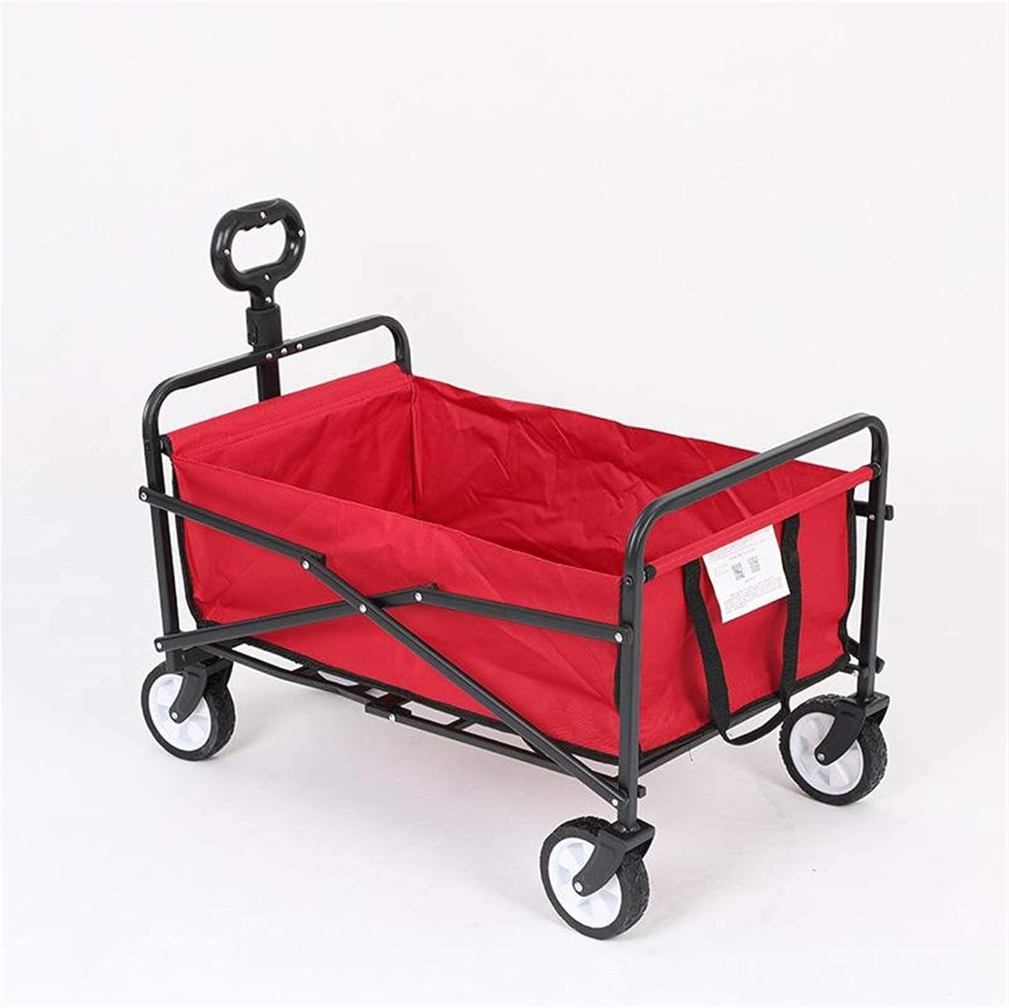 Garden Trolley Red Cart Wheelbarrow Garden Trolley Portable Beach Cart Foldable Shopping Cart Camping Grocery Cart Outdoor Work Cart Dimmable