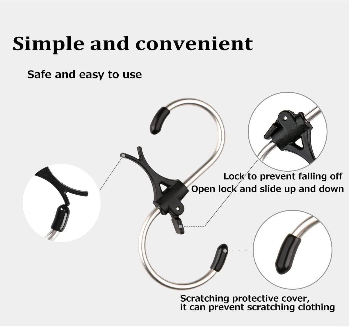 S Hooks Stainless Steel Heavy Duty S Hooks Anti Drop for Kitchen,Work Shop,Bathroom,Garden,Wardrobe,Office,Perfect Rack Hooks,Big,10Pieces