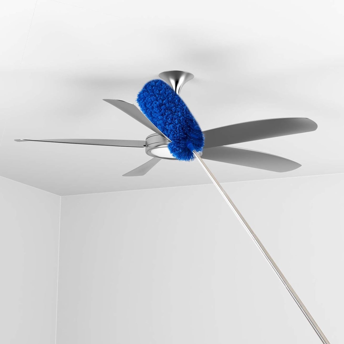 Cobweb Duster with Extension Pole, Washable Cleaning Duster Kit with 2