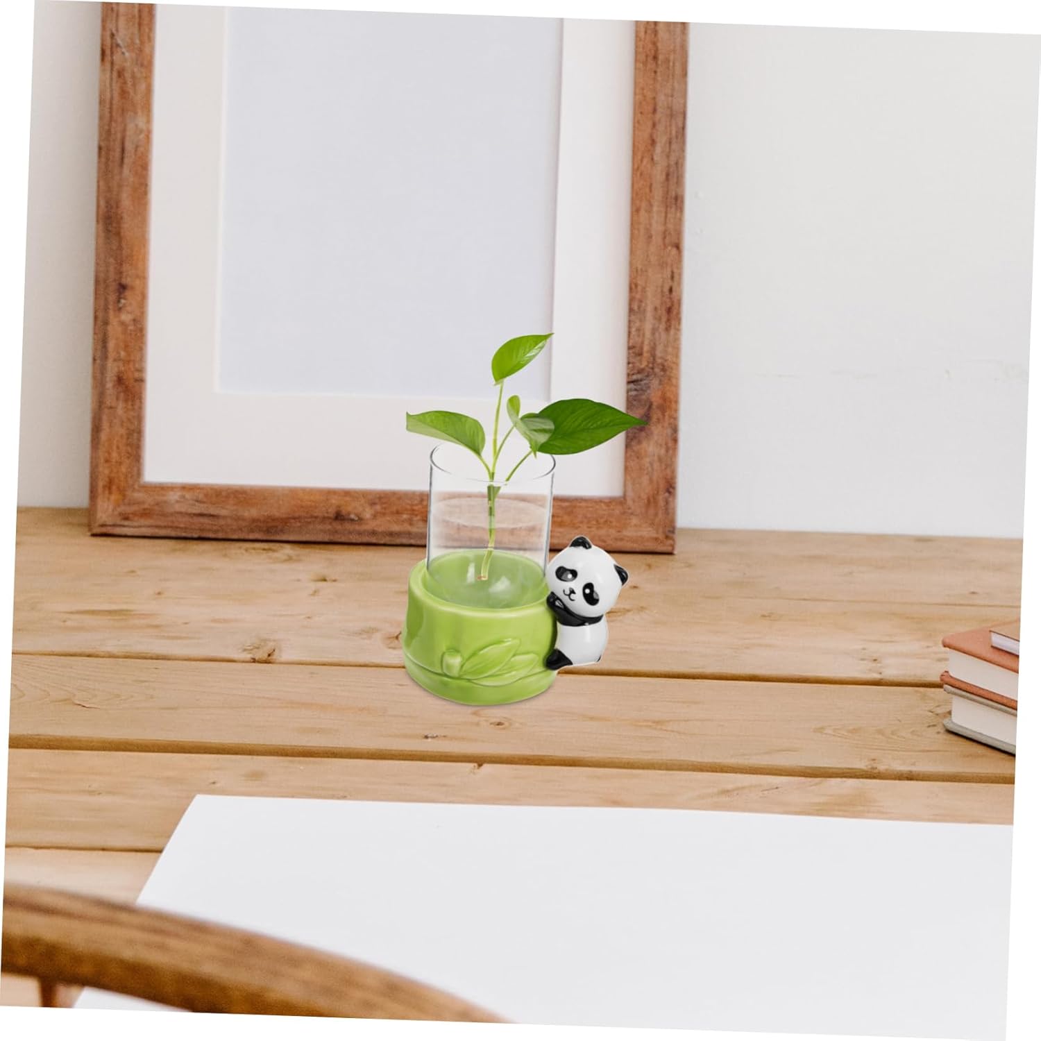 BESTOYARD Ceramic Panda Flowerpot Water Plant Decor Indoor Plant Vase 