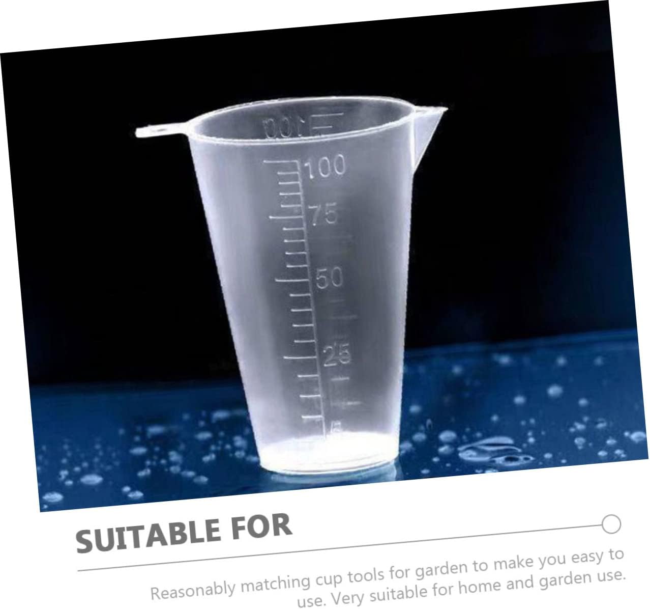 PRETYZOOM 80pcs Measuring Cups Plastic Orchard Measuring Tools Scale f