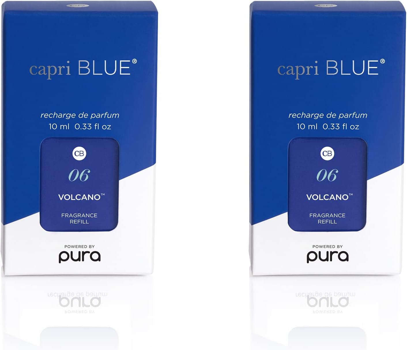 Capri Blue Pura Smart Home Plug-in Diffuser Refills – Includes 2 Capri Blue Pura Refills for Plug In Diffusers for Home - Long Lasting Luxury Scents - Volcano (Pack of 2)
