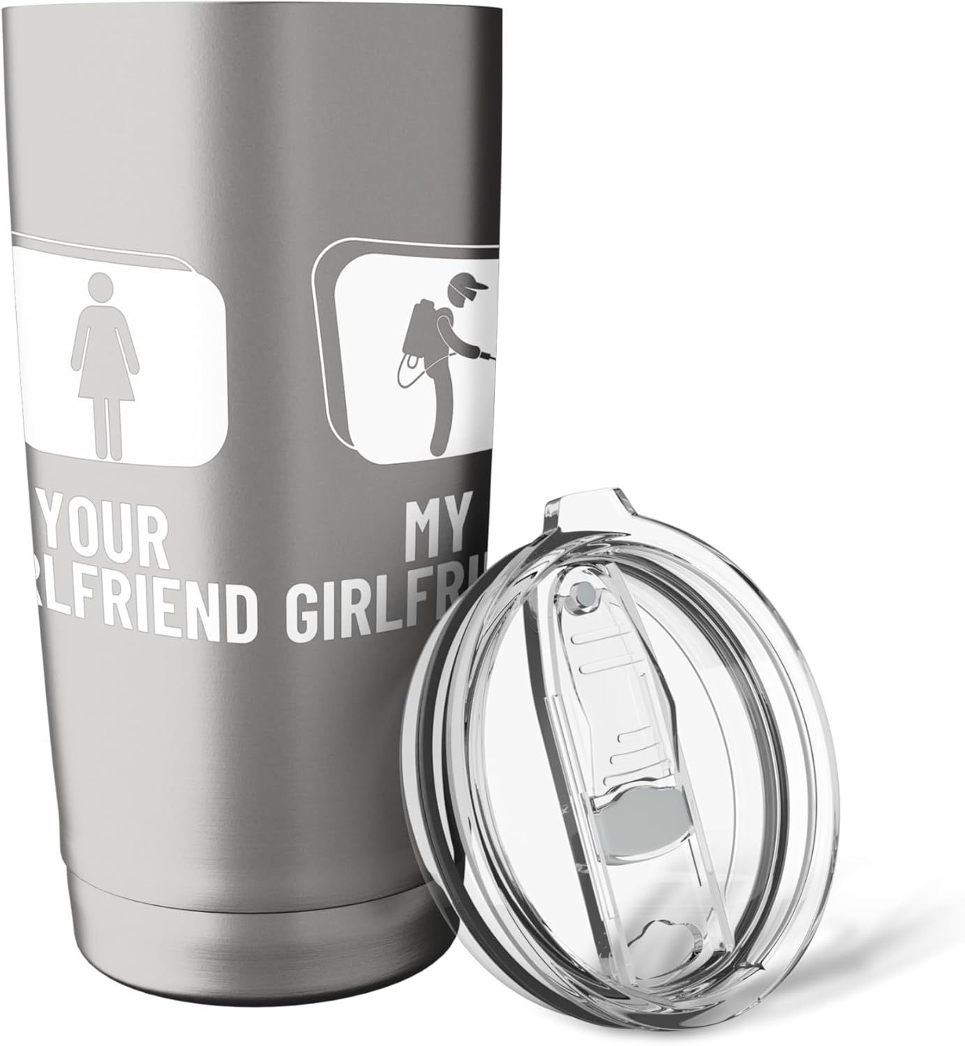 Pest Control Your Girlfriend My Girlfriend Exterminator Stainless Steel Insulated Tumbler
