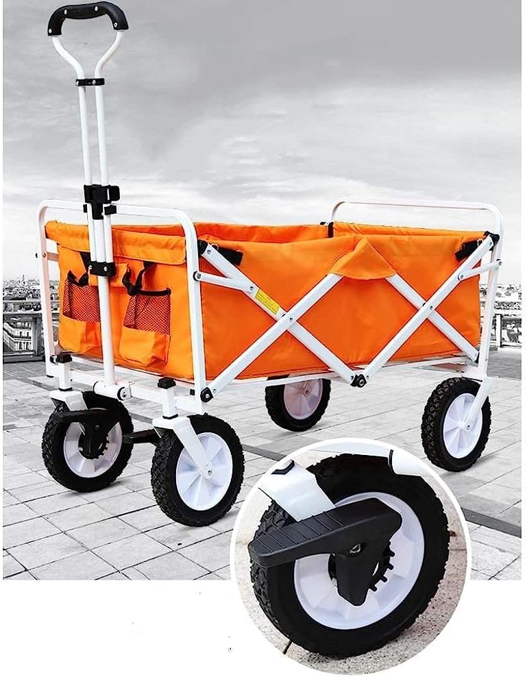 Trolleys, Household Folding Garden Trolley Cart Heavy Duty Wagon Multi