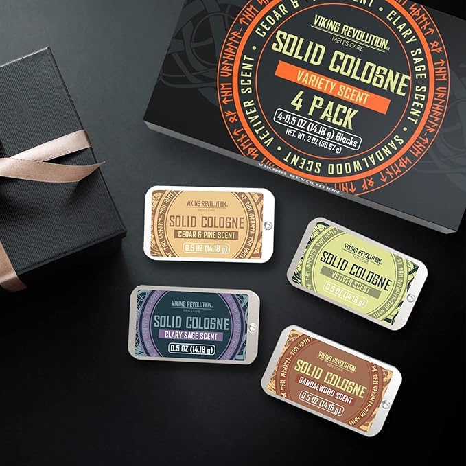 Viking Revolution 4 Pack Mens Solid Colognes 0.5 Oz - Men Solid Perfum
