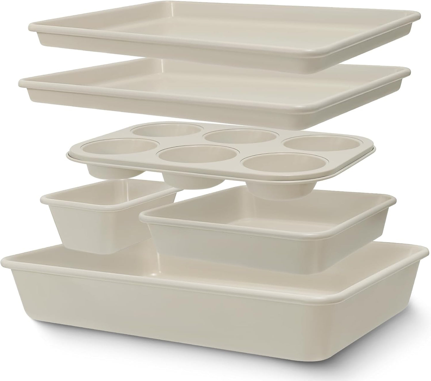 Baking Pans Set, Nonstick Bakeware Sets, Oven Pans for Cooking, AIVIKI