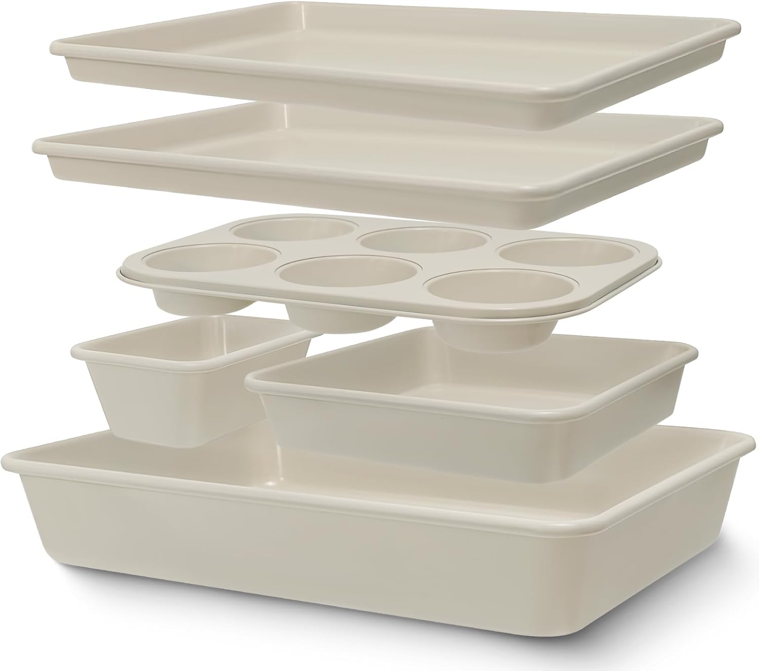Baking Pans Set, Nonstick Bakeware Sets, Oven Pans for Cooking, AIVIKI
