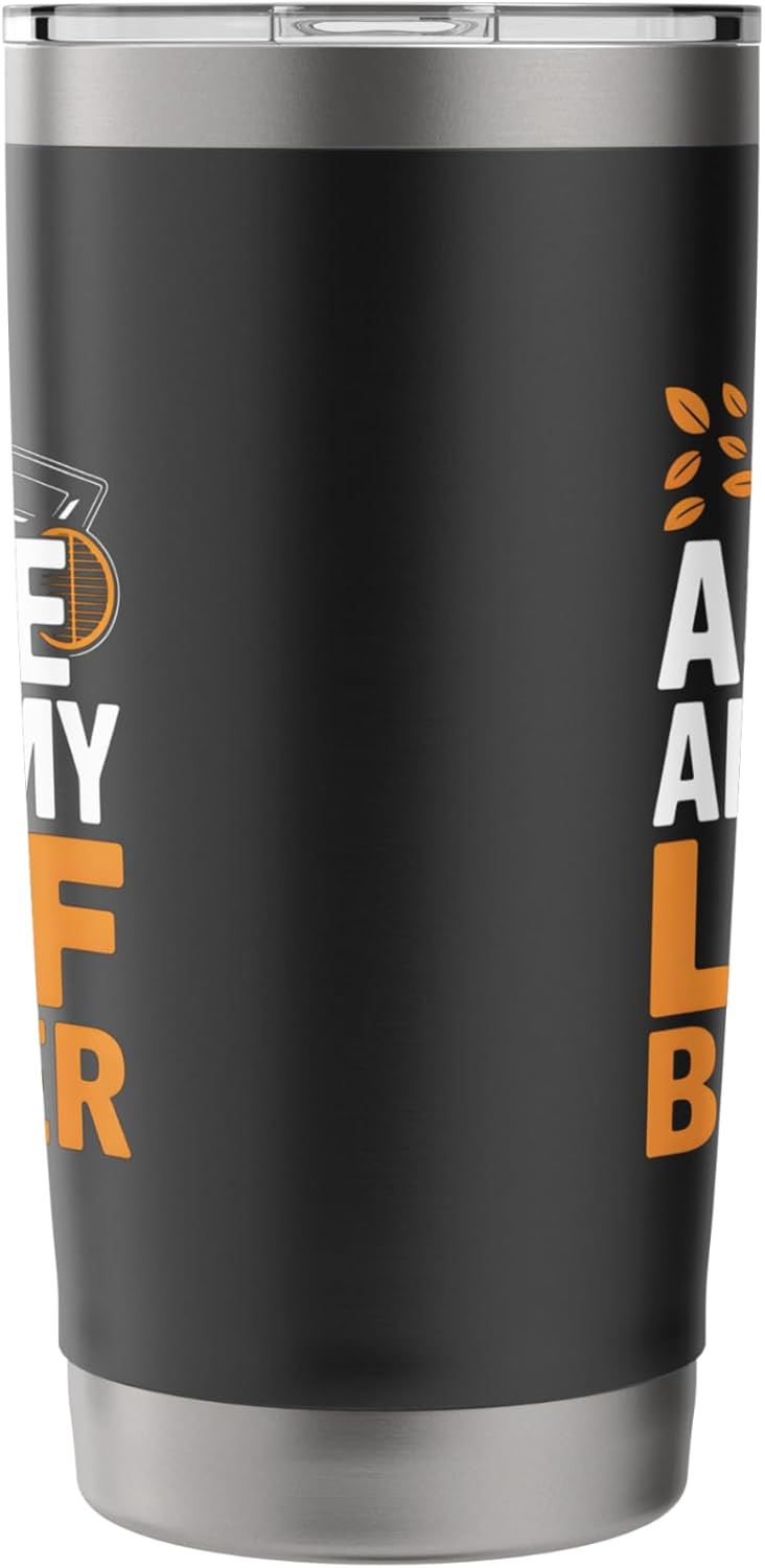 Ask Me About My Leaf Blower Funny Landscaping Humor Stainless Steel Insulated Tumbler