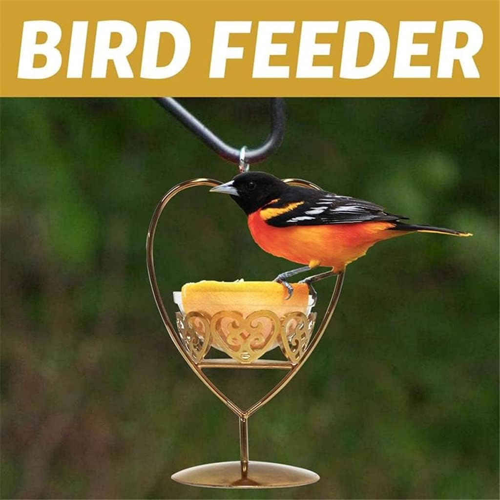 Portable Oriole Bird Feeder Metal Hummingbird Feeders for Container Pet Feeding Tools Garden Outdoor Decor