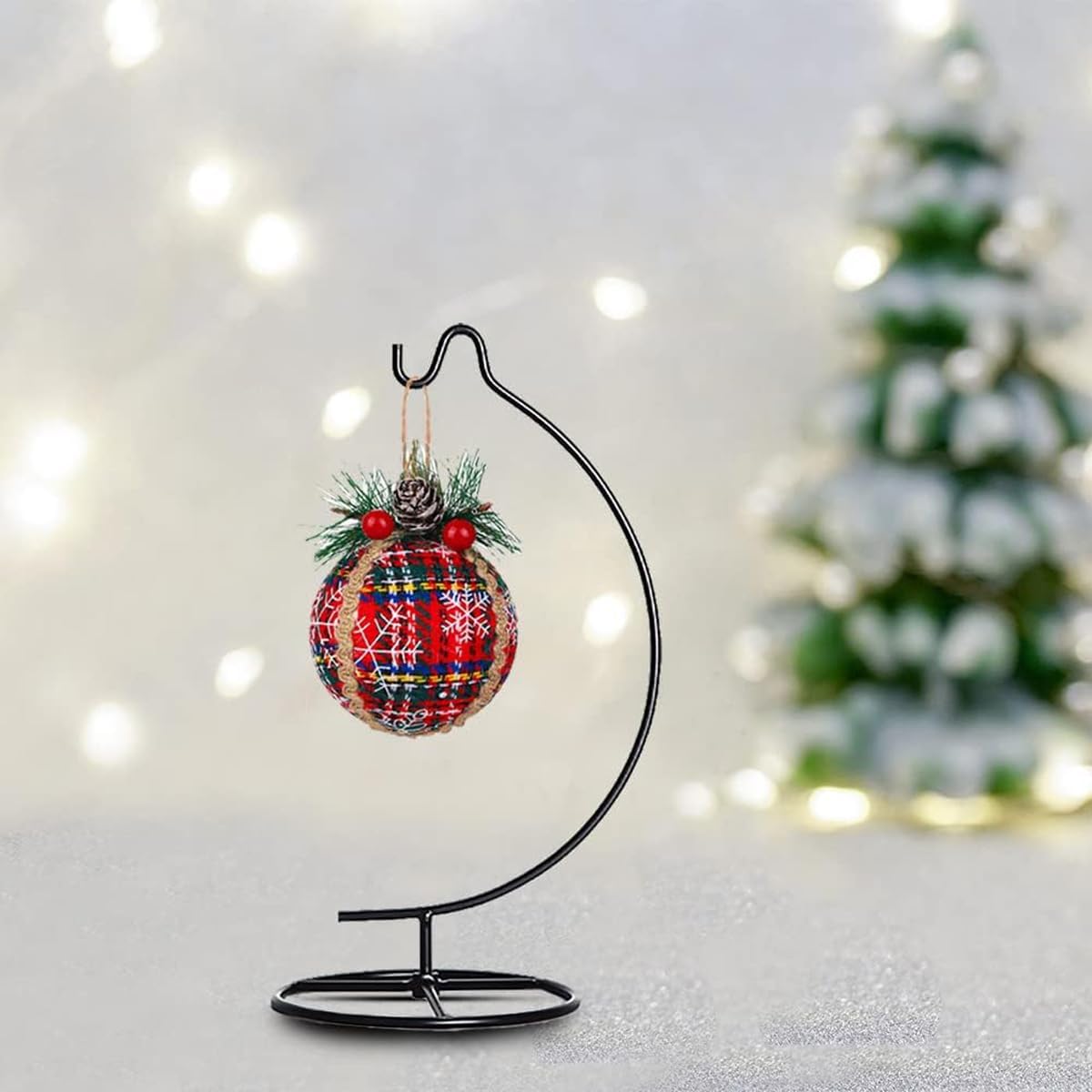 Ornament Display Stand, Holder Ornament Hanger Stands Glass Ball Ornament Holder Ornament Stands for Hanging Plants, Hanging Terrarium Stand for Christmas Wedding Ornament, Home Office Decor