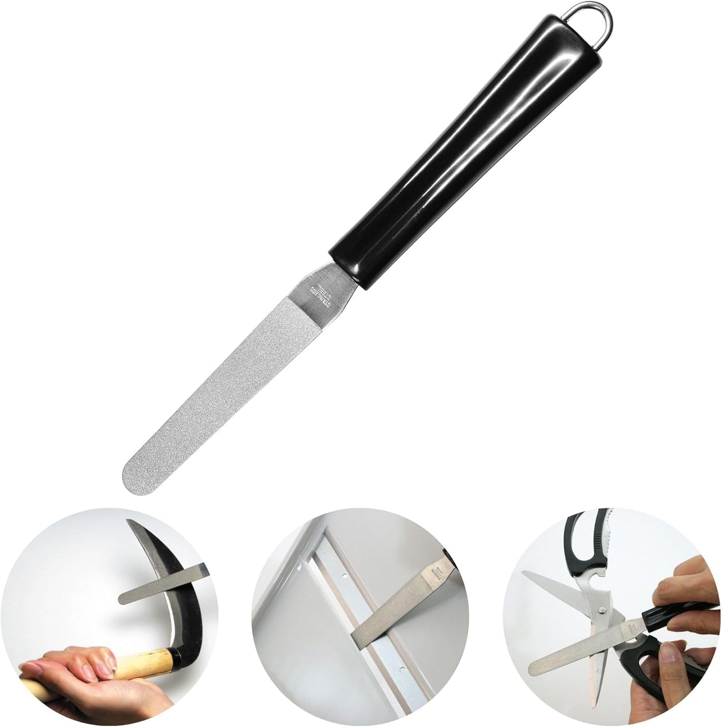 Scissor Sharpener, Blade Sharpener for Garden Tools, Knife Sharpener for All Types of Knives, Diamond Knife sharpener, Seki Japan
