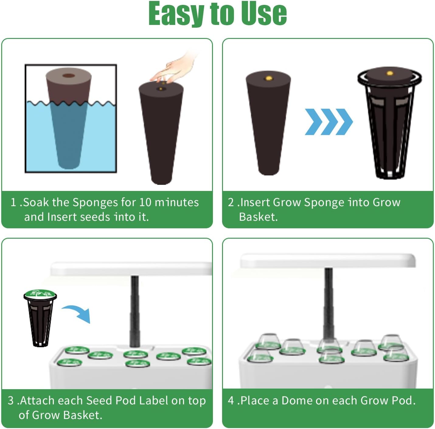 Seed Pod Kit Compatible with Aero Garden and All Brands - Grow Anythin