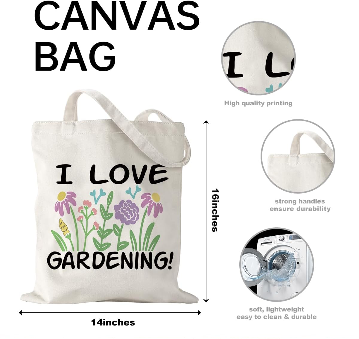 Gardening Gift Garden Gifts for Women Plant Tote Bag for Plant Lovers 