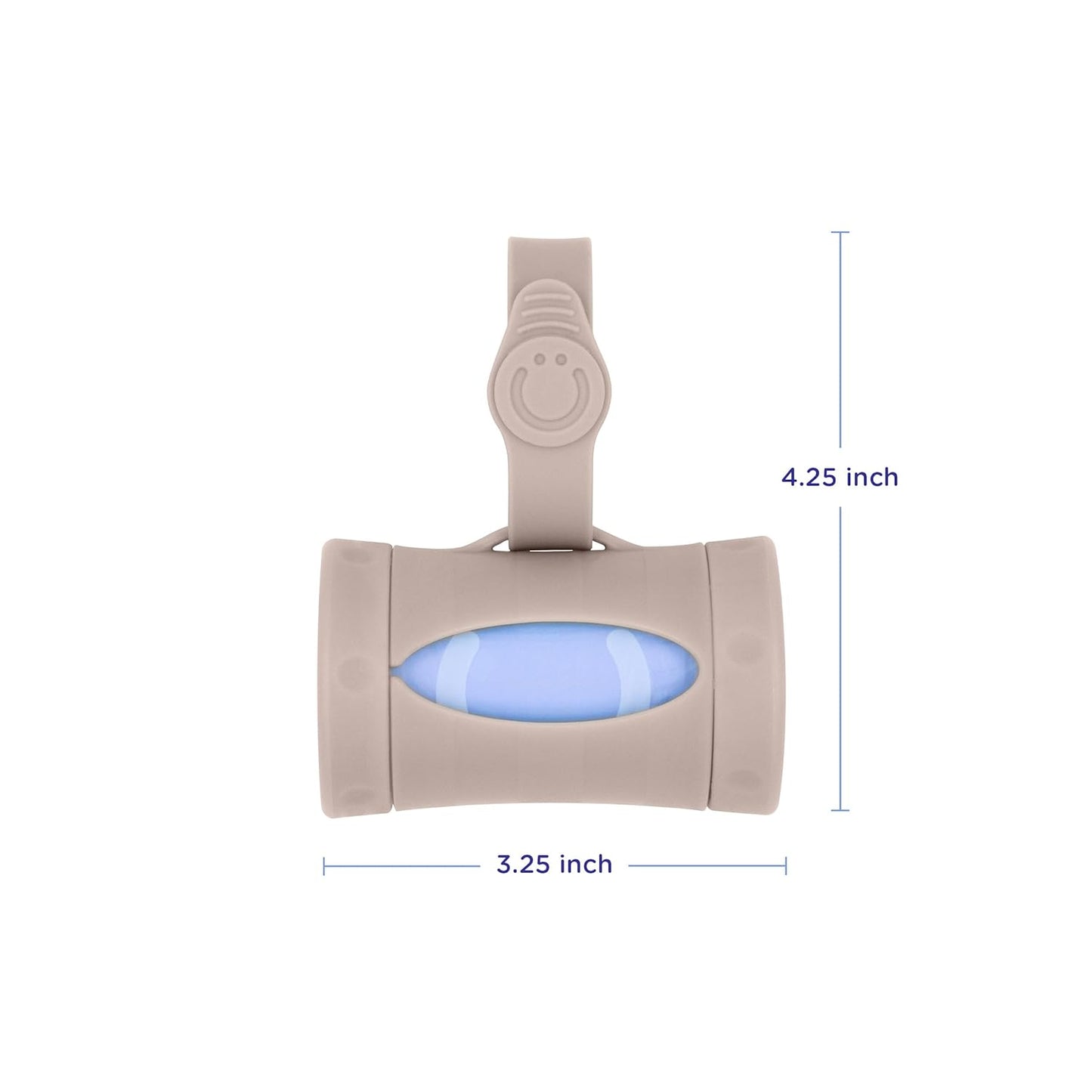 Ubbi Retractable On-the-Go Bag Dispenser for Baby Travel, Diaper Bag A