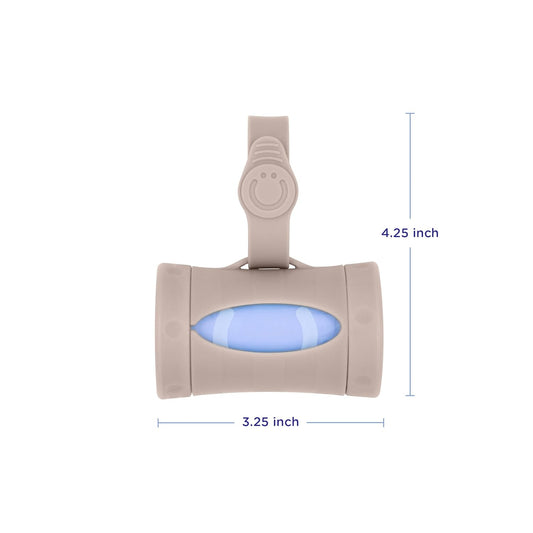 Ubbi Retractable On-the-Go Bag Dispenser for Baby Travel, Diaper Bag A