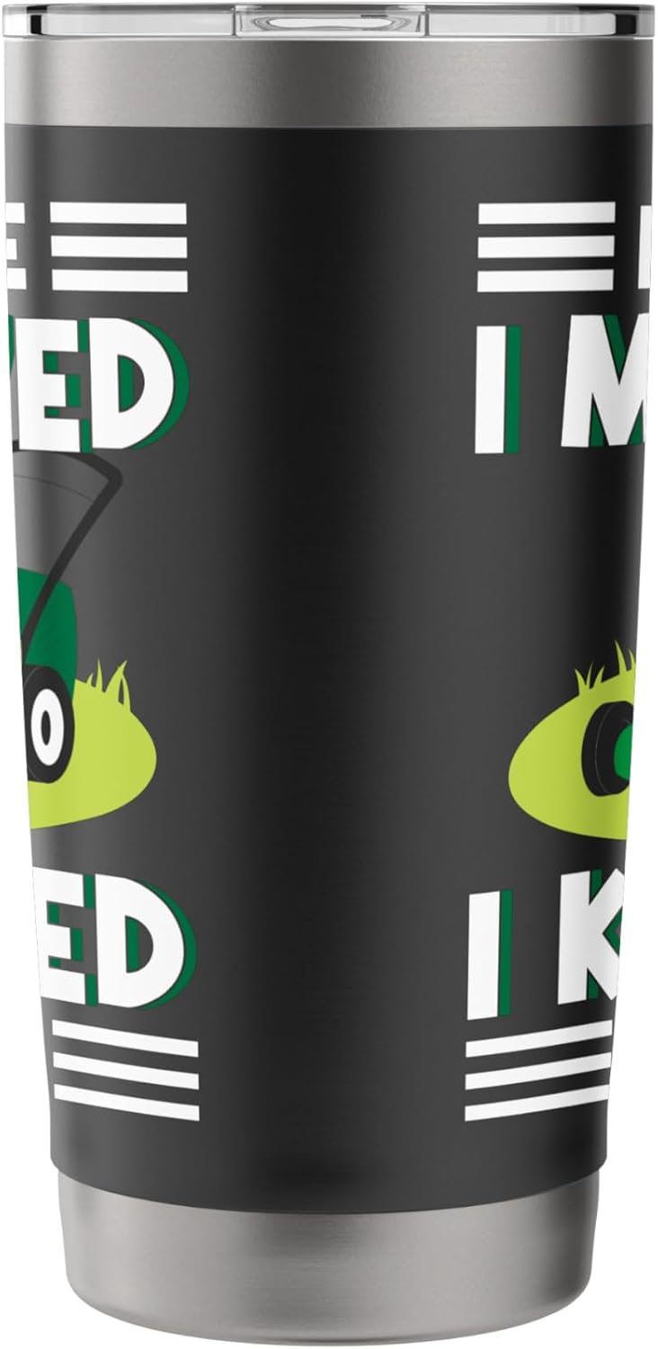 I Came I Mowed I Kicked Grass Funny Lawn Mower Gardener Stainless Steel Insulated Tumbler