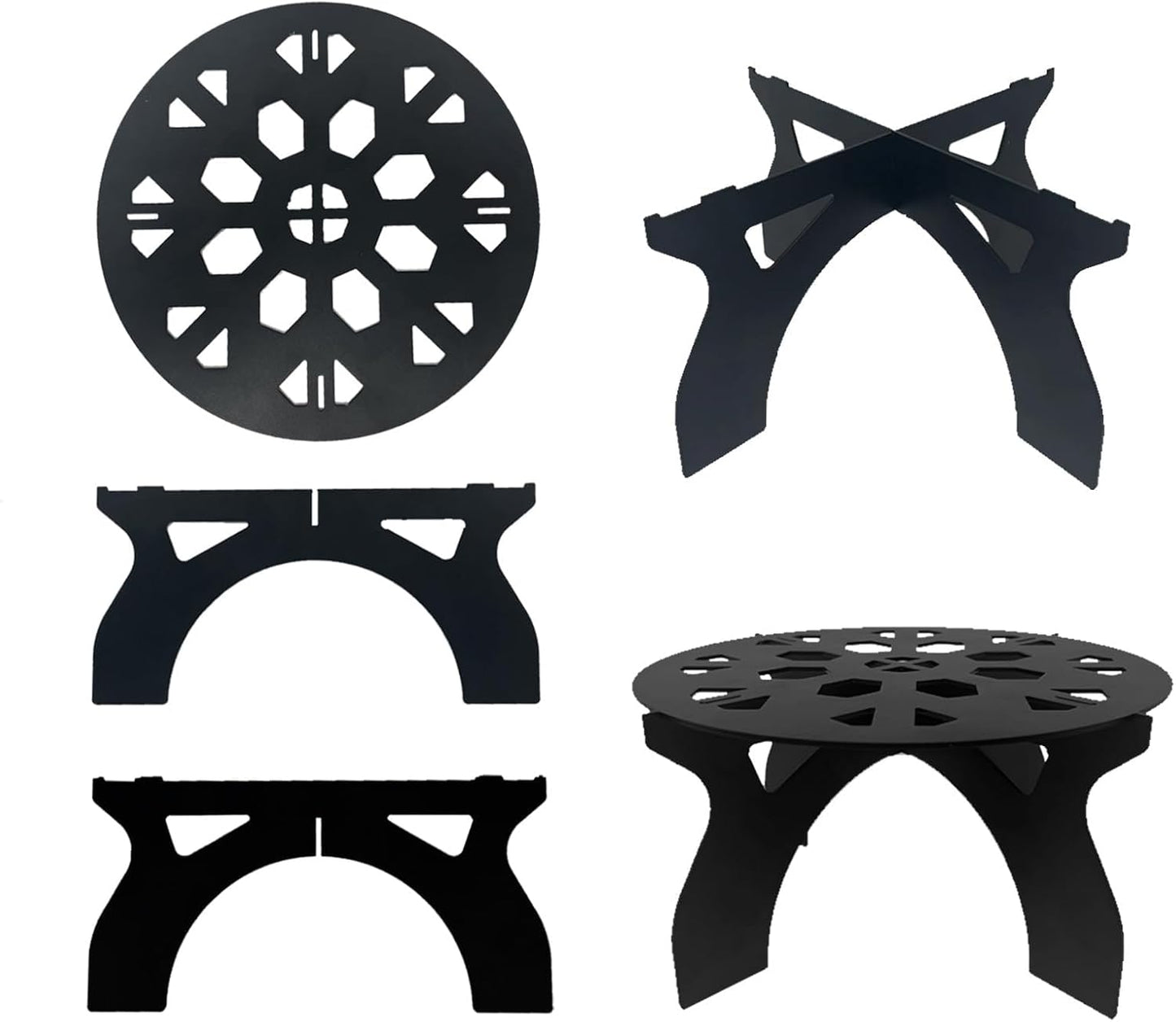 2 Pack Metal Plant Stand for Indoor and Outdoor Use – 220LB load Capac