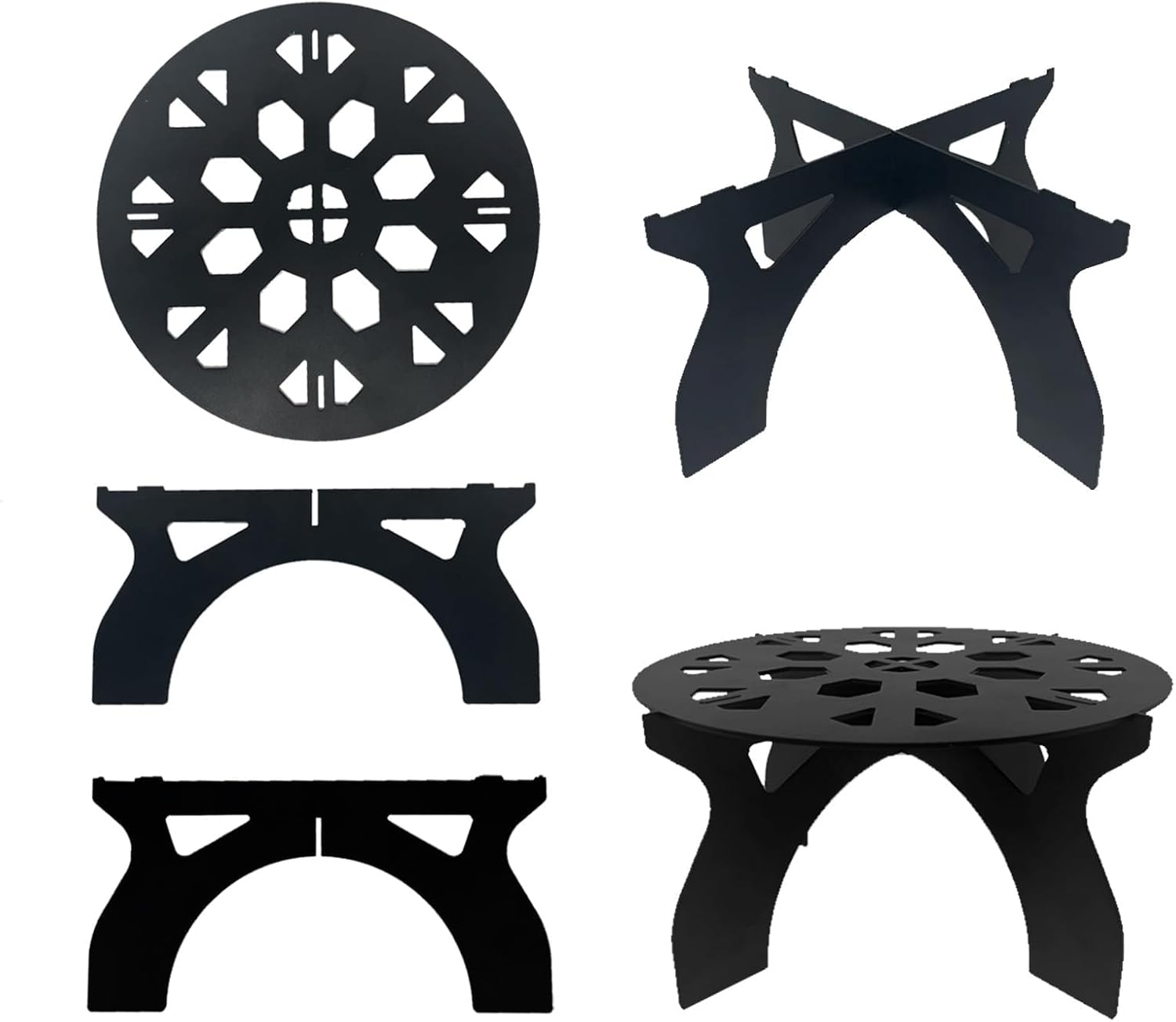 2 Pack Metal Plant Stand for Indoor and Outdoor Use – 220LB load Capac