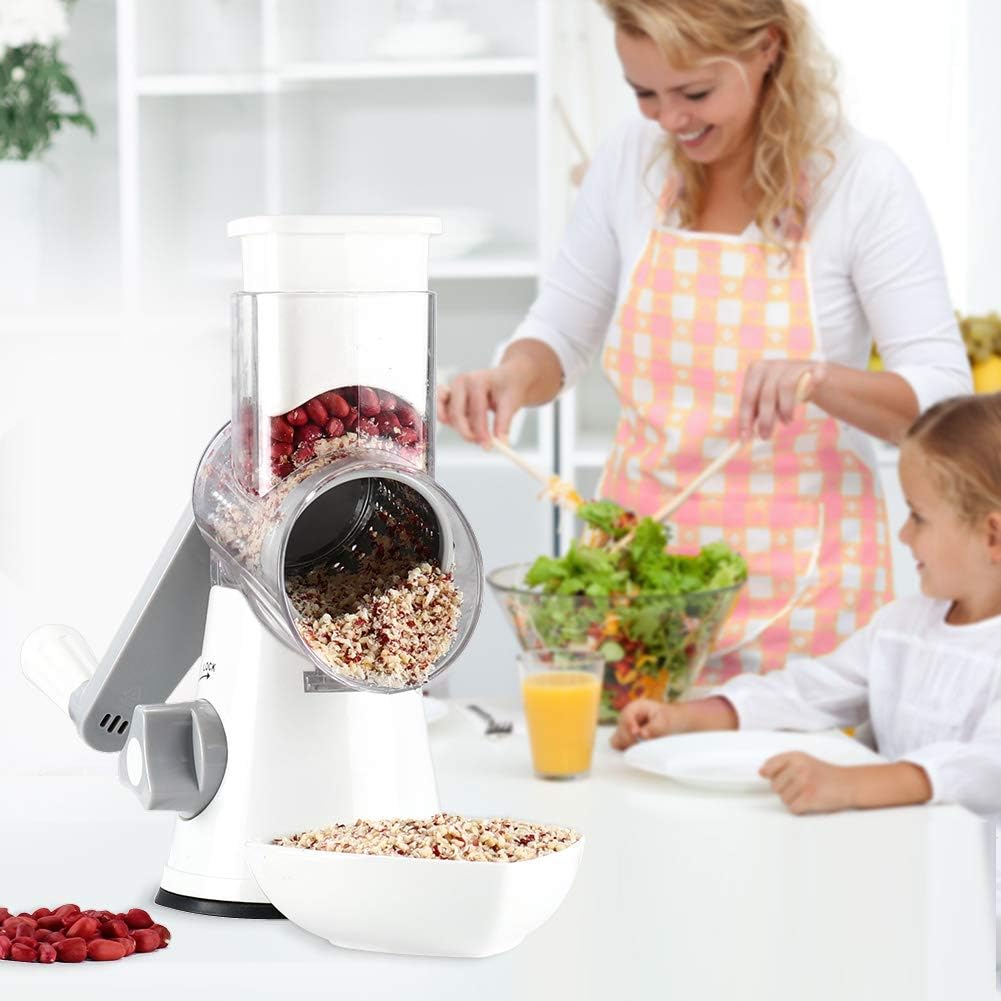 Ourokhome Rotary Cheese Grater Hand Crank, Kitchen Shredder Speed Mand