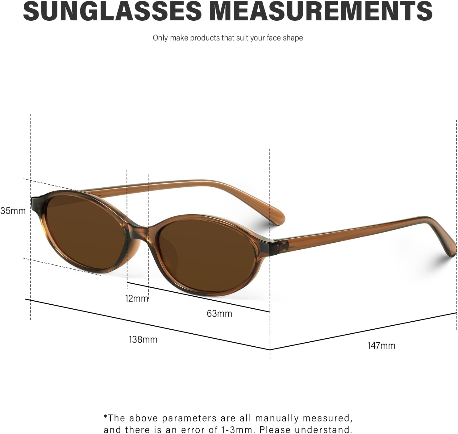 KUGUAOK Retro Oval Sunglasses for Women 90s Design Small Cat Eye Sun G