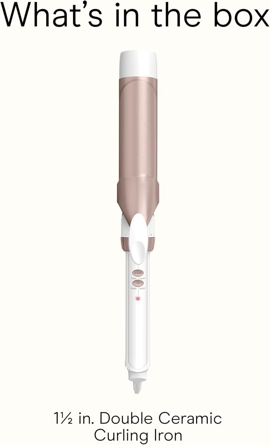 Conair Double Ceramic 1 ½-Inch Curling Iron, 1 ½-Inch Barrel Creates S