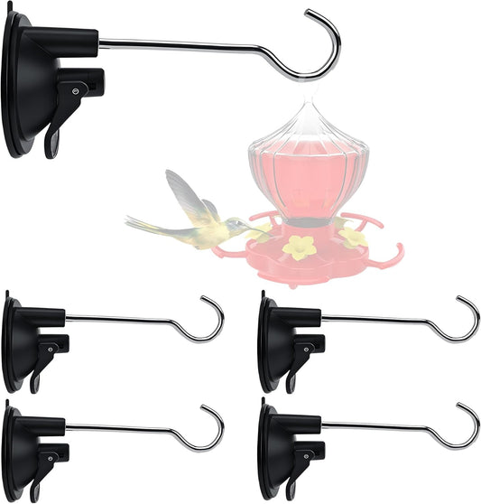 4pcs Window Suction Hooks for Bird Feeders - Compatible with Hummingbi