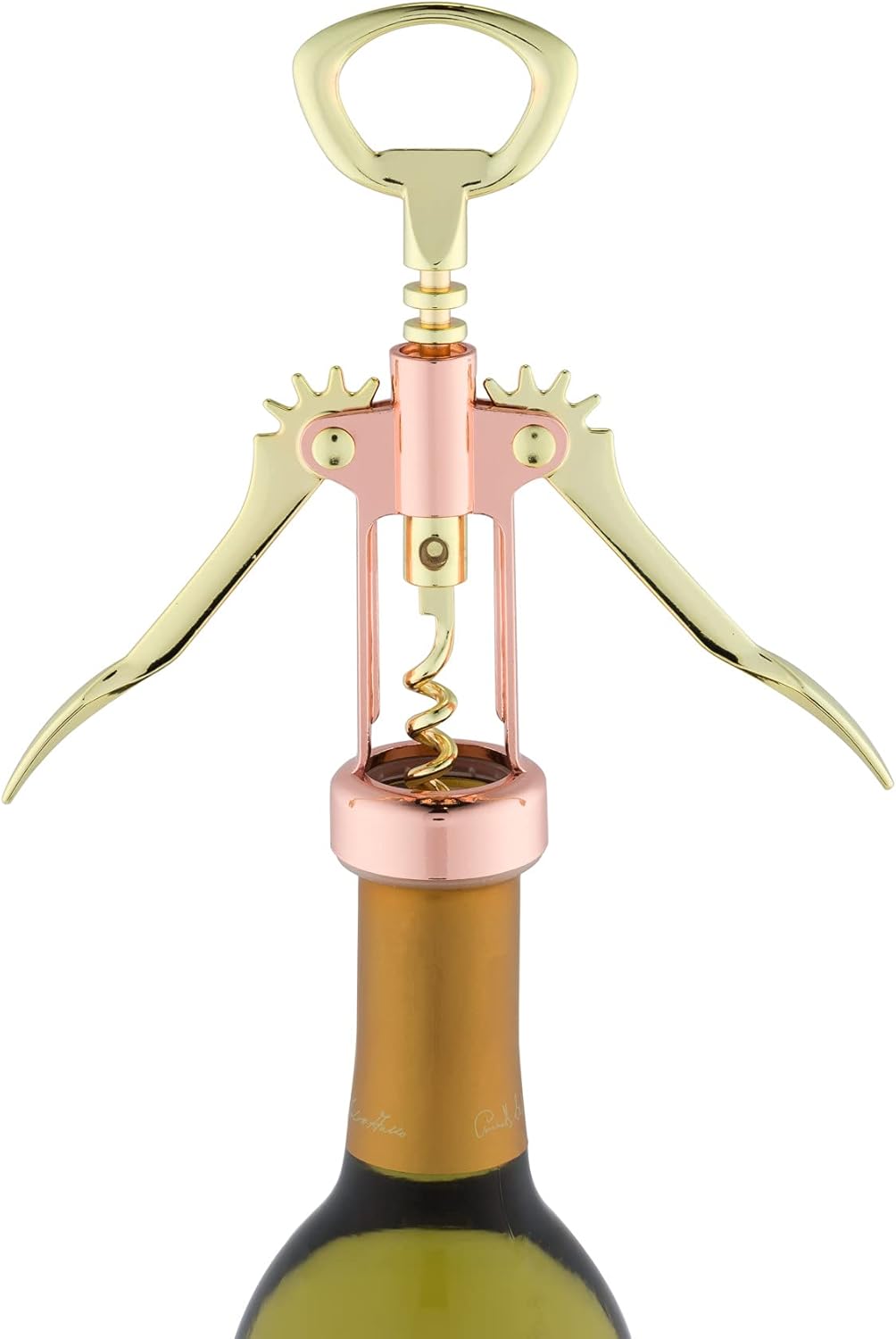 Twine Winged Corkscrew Wine Opener, Versatile Bottle Opener for Beer a