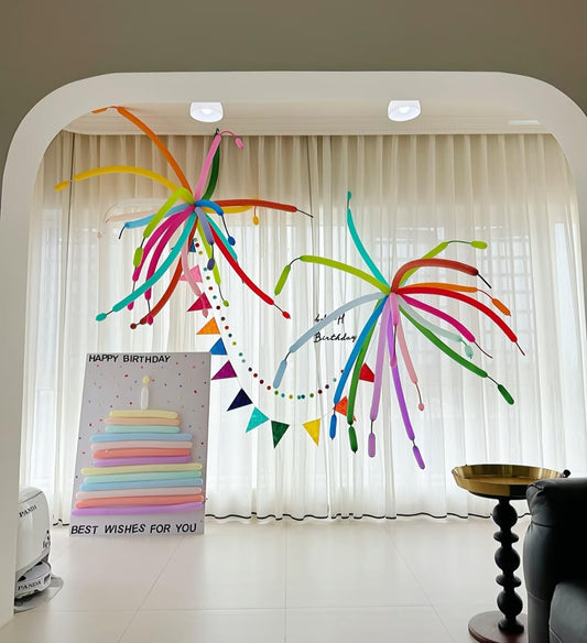 260 Balloons - Clear Long Balloons for Tying Balloon Arch | 100Pcs Skinny Stretchy Tie Balloons for Animal Making, Twisting, Attaching & Long Balloon Tying