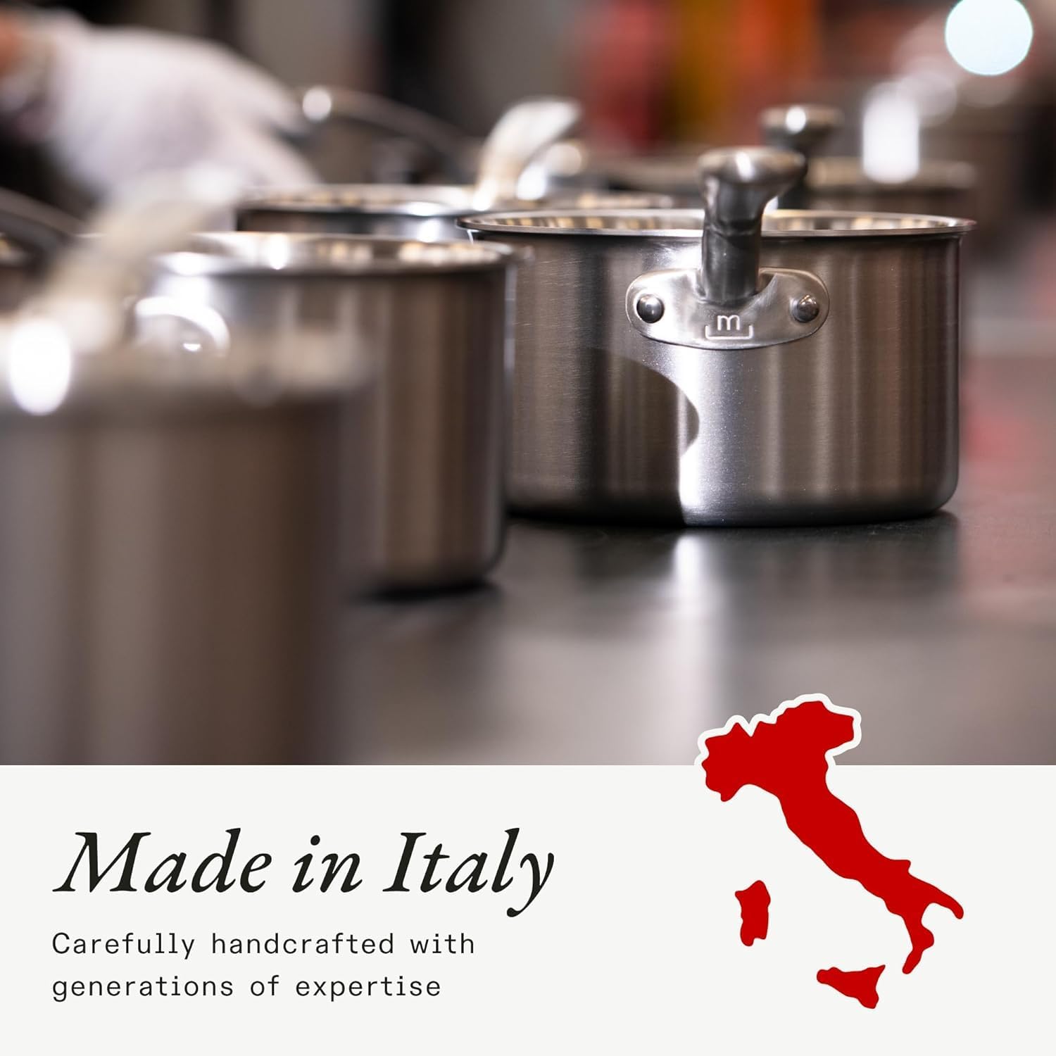 Made In Cookware | 3-Piece (Includes 8",10",12") Stainless Frying Pan 