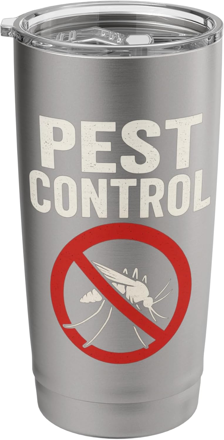 Funny Pest Control Halloween Exterminator Costume Gag Stainless Steel Insulated Tumbler