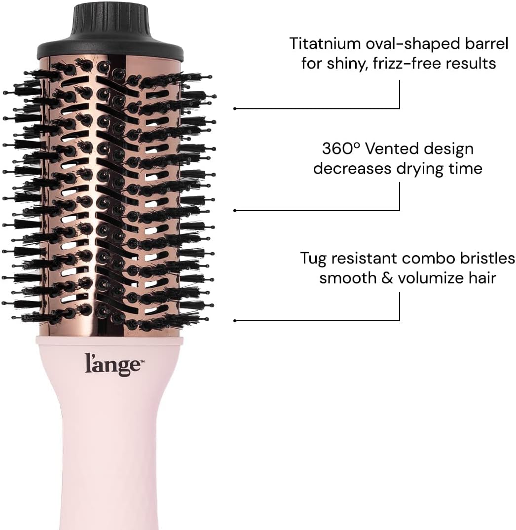 L'ANGE HAIR Le Volume 2-in-1 Titanium Blow Dryer Brush | Frizz Control