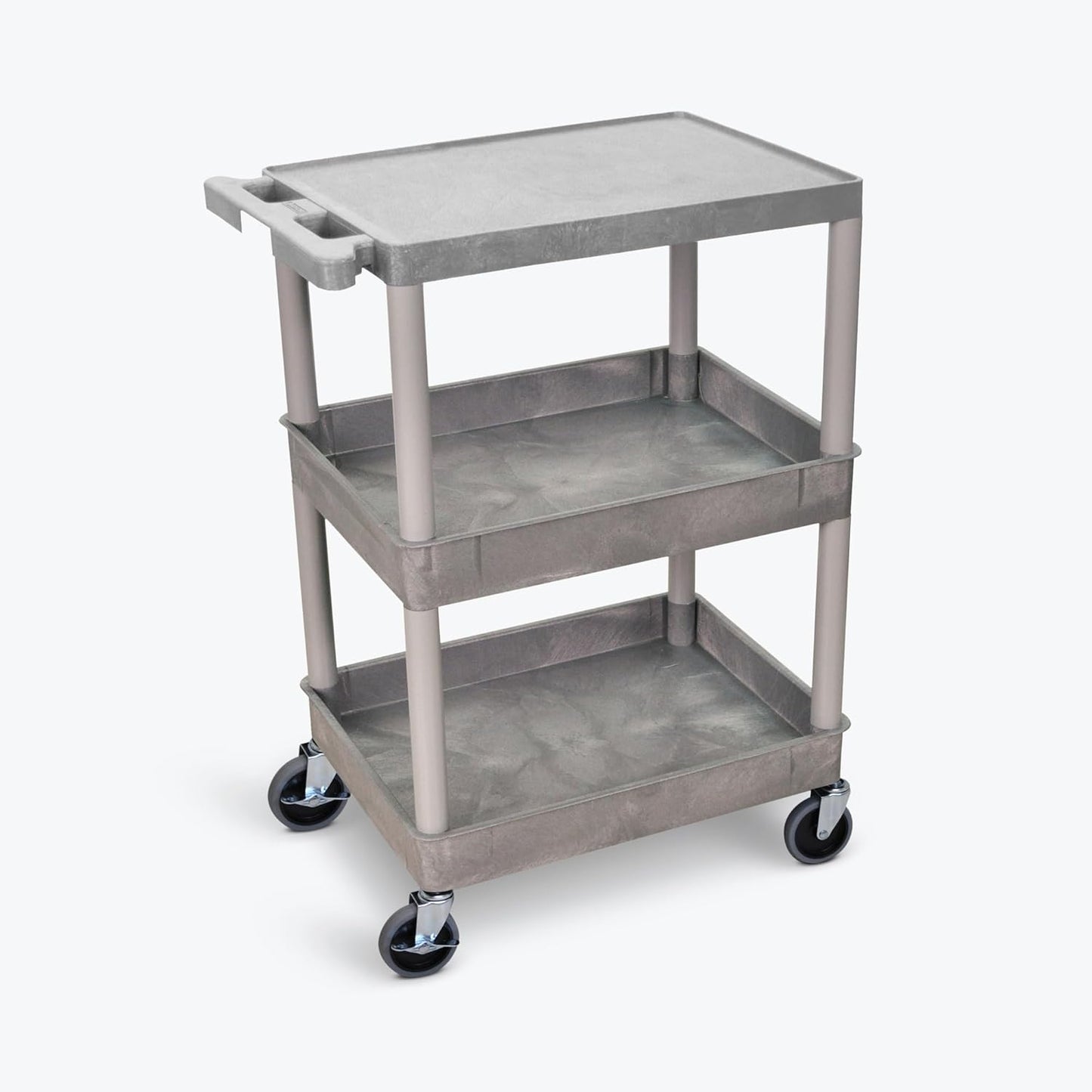 FSE 373-STC211-G Flat Top and Tub Middle/Bottom Shelf Cart