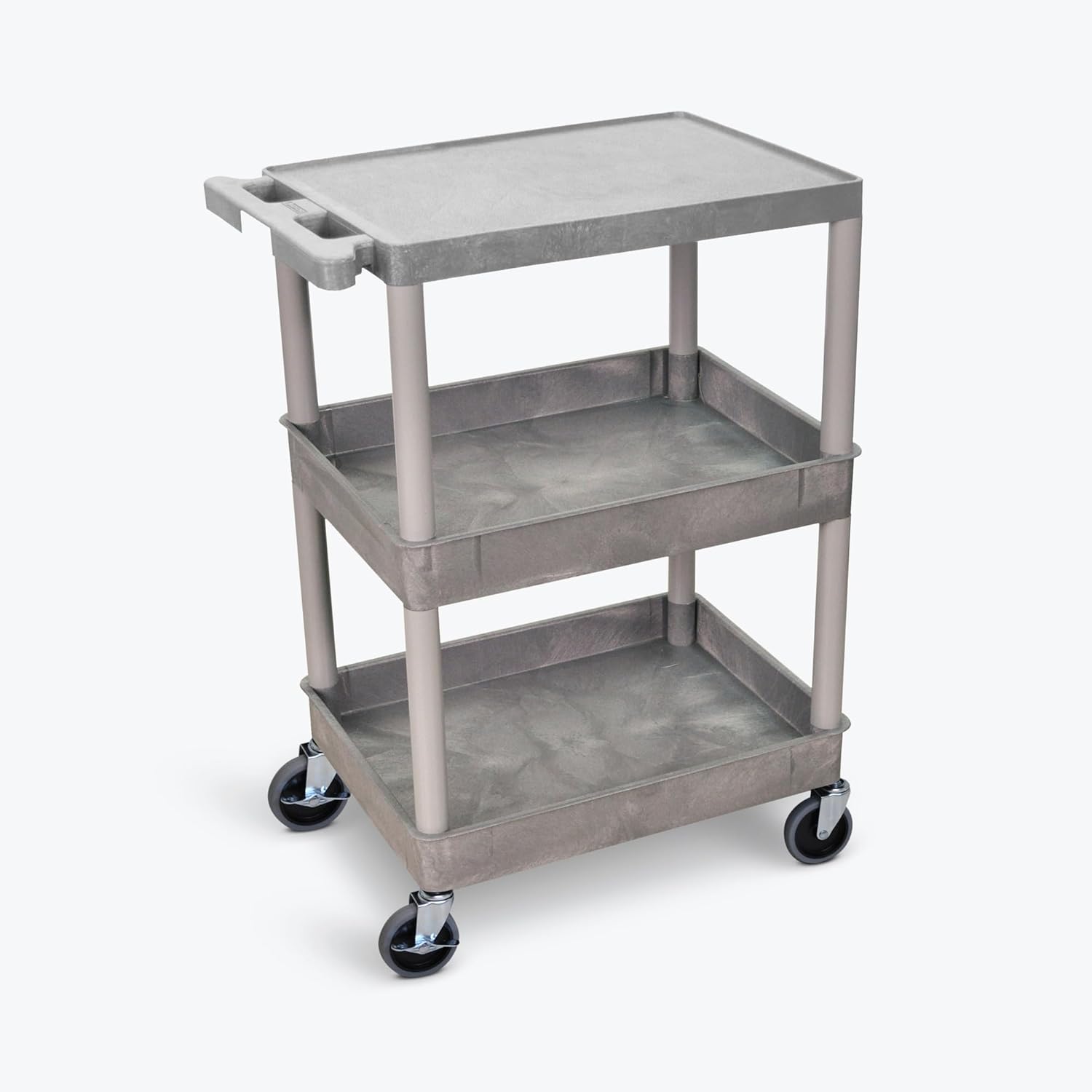 FSE 373-STC211-G Flat Top and Tub Middle/Bottom Shelf Cart