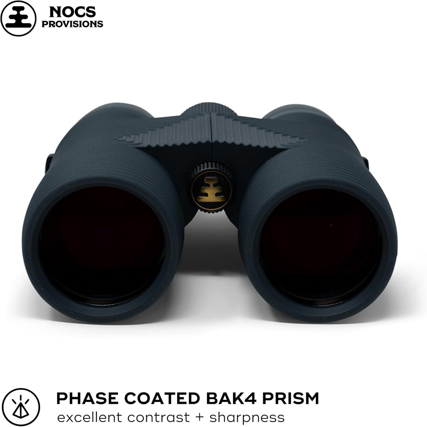 Nocs Provisions Pro Issue 10x42 Compact Fogproof Waterproof Binoculars for Adults & Kids, 10X Magnification, Wide View Multi-Coated Lenses for Bird Watching, Hunting & Stargazing - Talus Gray