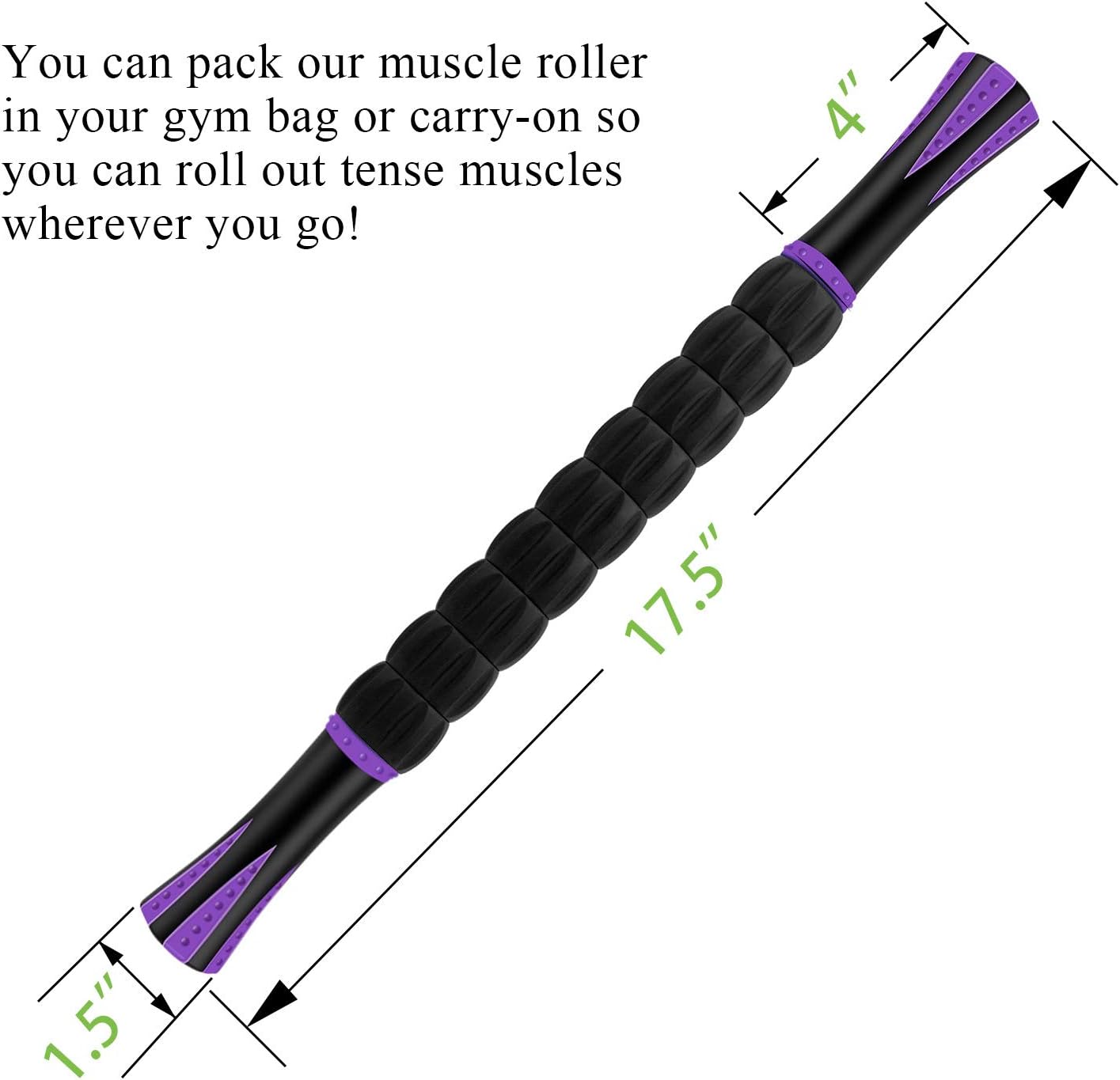Muscle Roller Massage Roller Stick- Deep Tissue Fascia Blaster for Myo