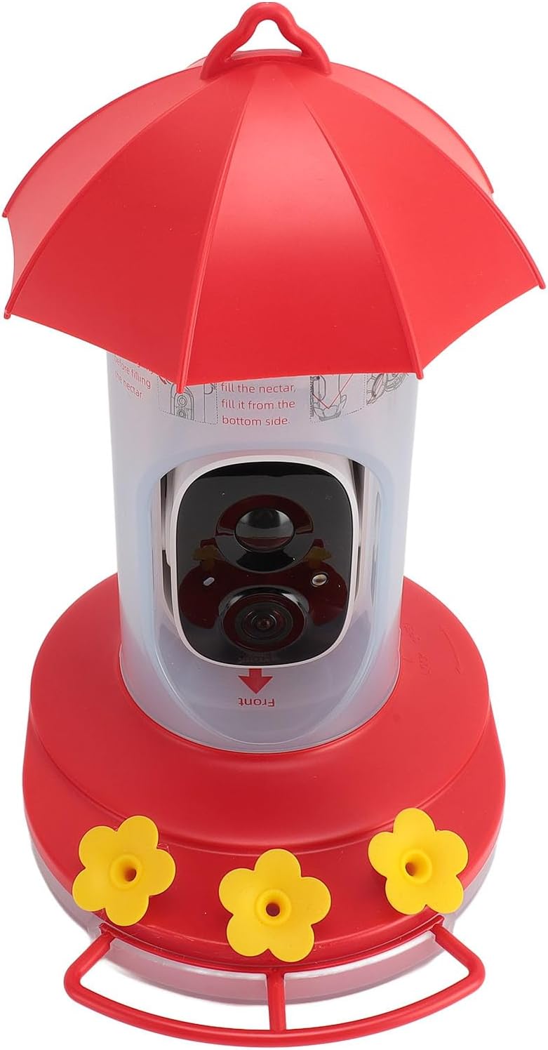 Bird Feeder Camera 1080P HD Wide Angle Solar Bird Feeder Camera for Outdoor Use