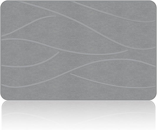 Stone Bath Mat Diatomaceous Earth Shower Mat Non-Slip Super Absorbent 