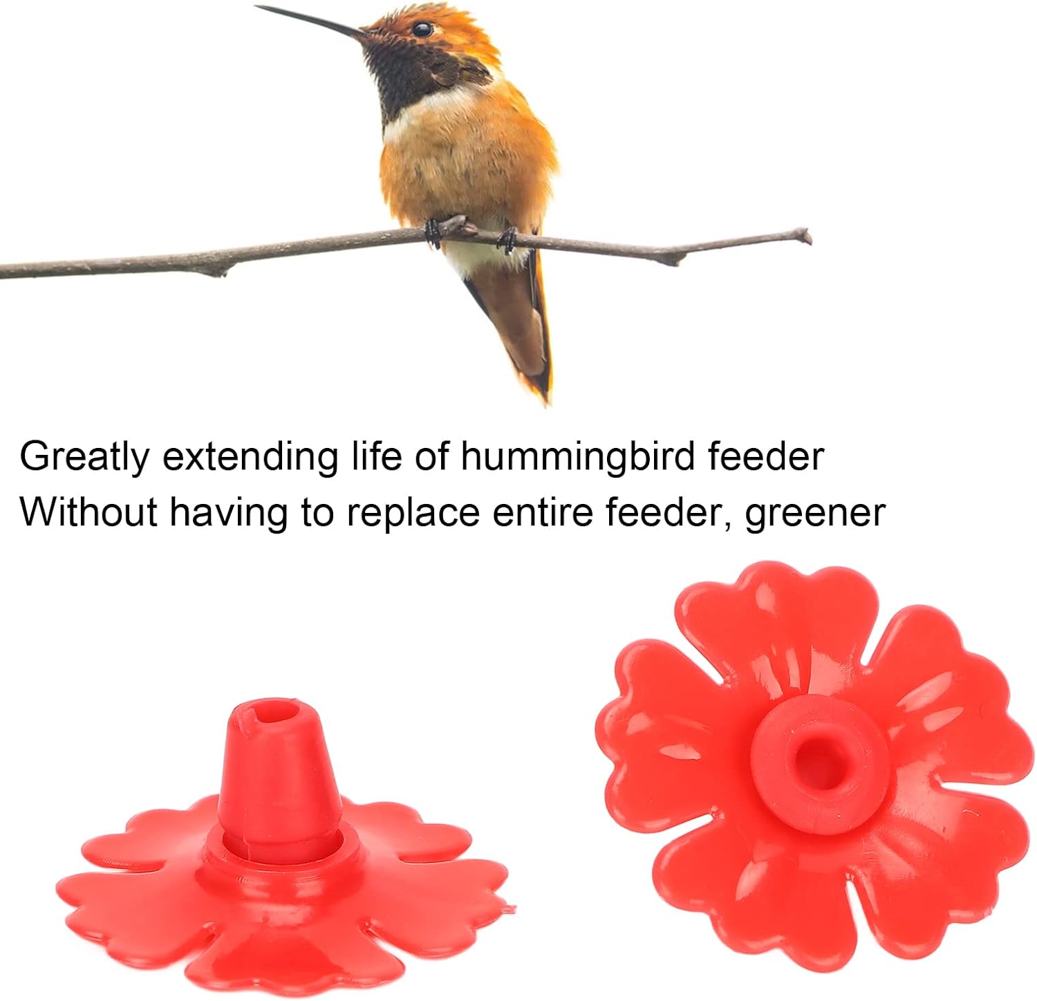 Marhynchus 30 Set Hummingbird Feeder Replacement Flowers Hanging Bird 