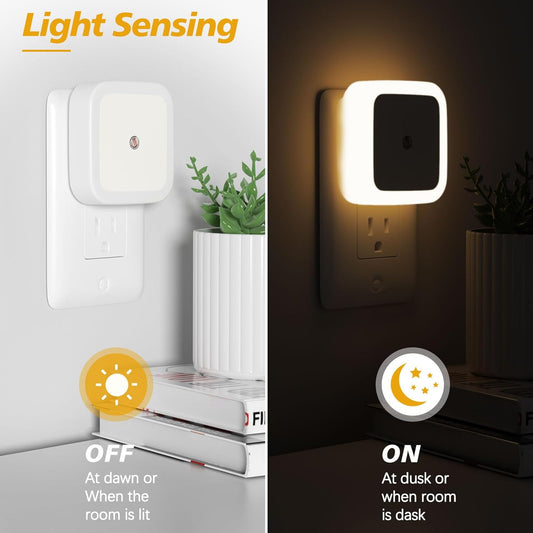 Sujeet Night Light, Night Lights Plug into Wall 4-Pack, Nightlight Plu