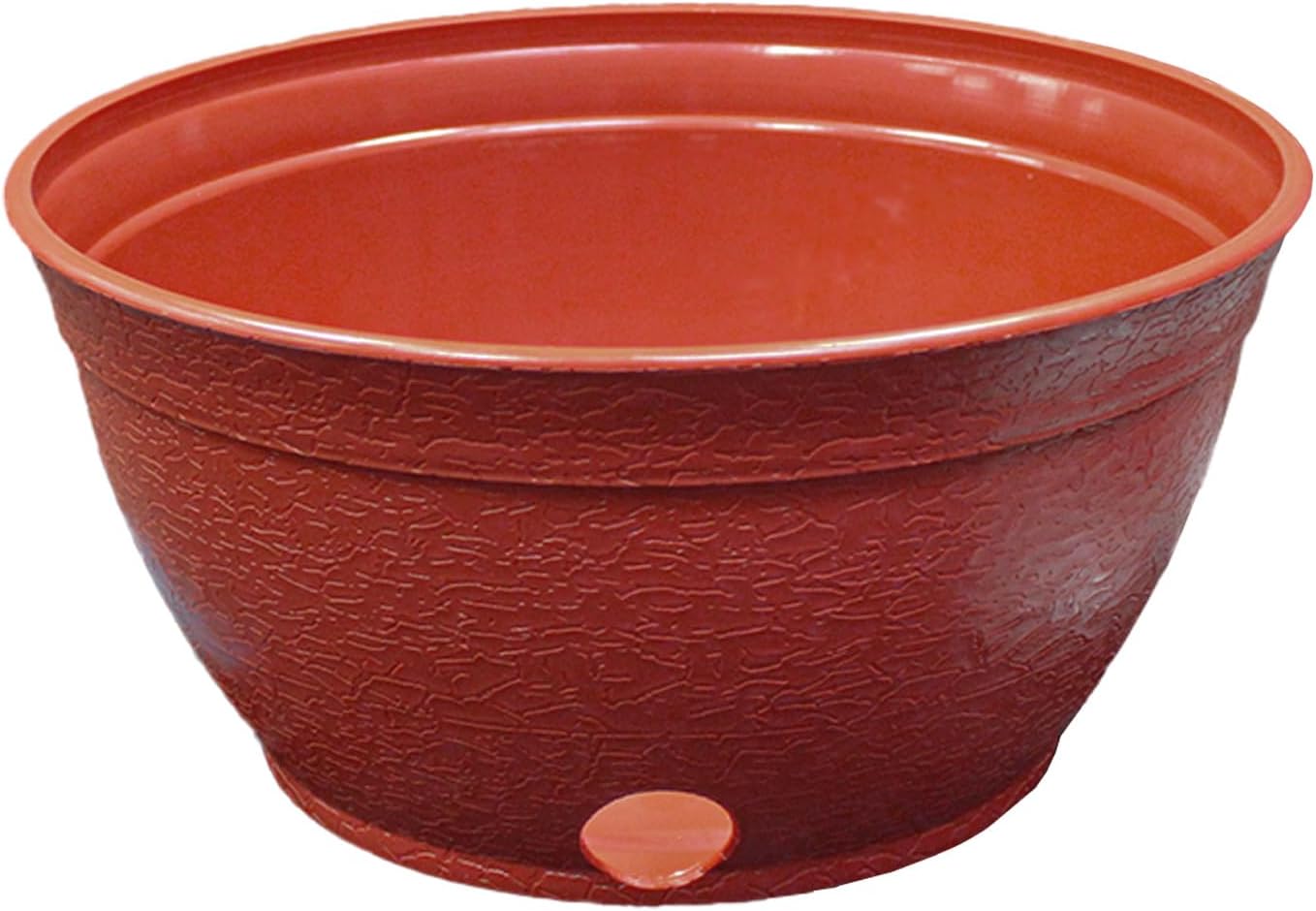 EMSCO Expandable Hose Hider – Expandable Hose Storage Pot – Rustic Terra Cotta