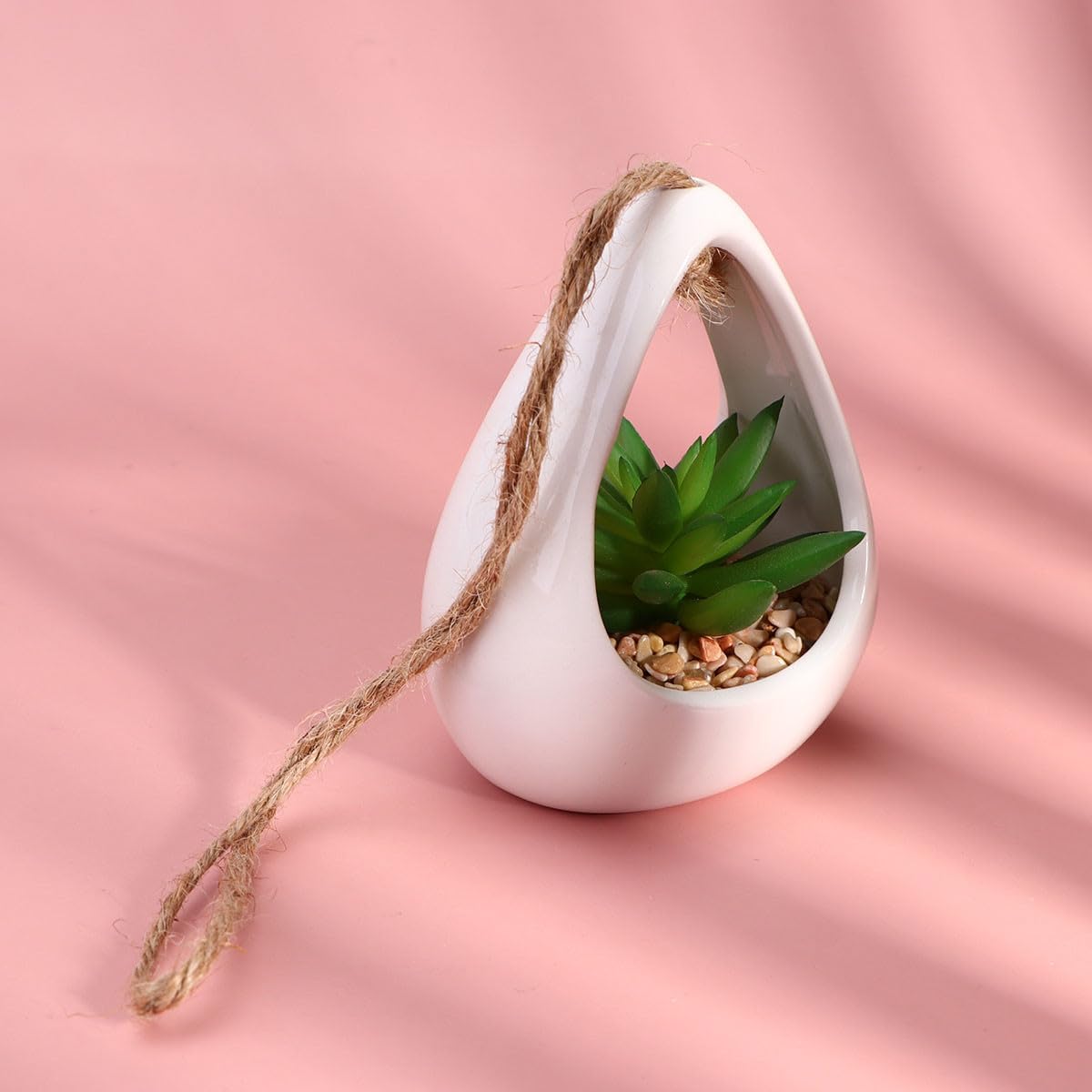 FAVOMOTO Succulent Desktop Ornament Fake Potted Greenery Plastic Craft