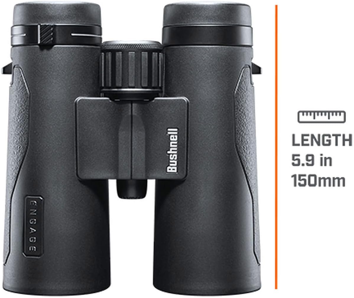 Bushnell Engage X 10x42mm Binoculars, IPX7 Waterproof and Lightweight Binoculars for Hunting, Travel, and Camping