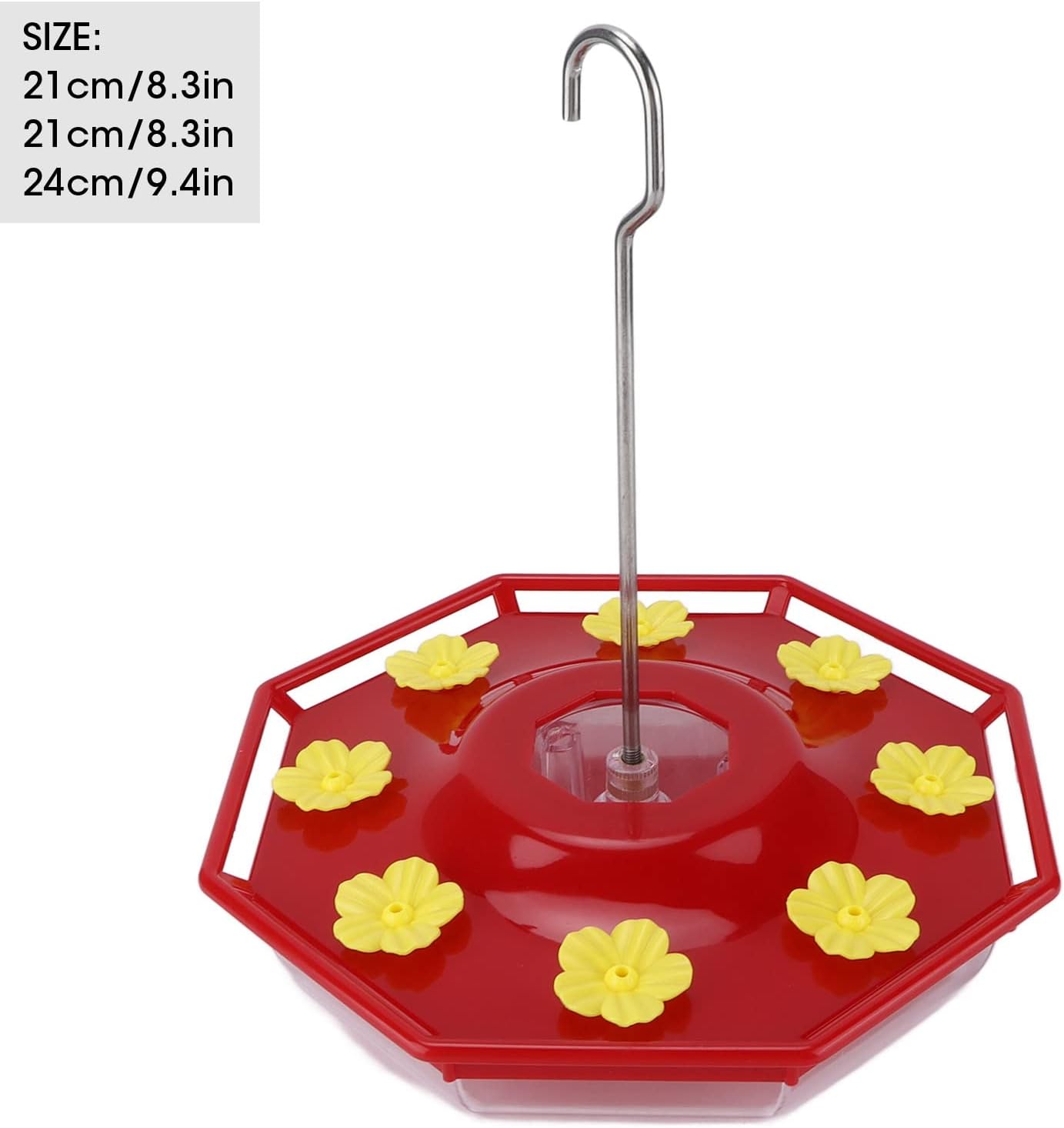 Hummingbird Feeder Leak Proof 16oz Hanging Bird Feeder Easy to Clean Attracts Hummingbirds for Outdoor Garden Decoration
