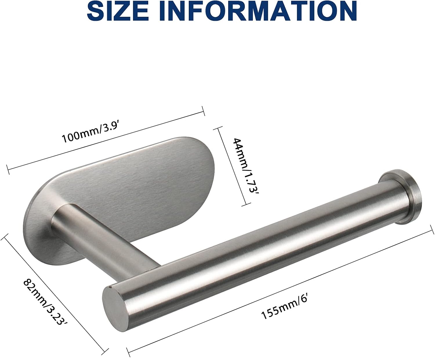 NearMoon Toilet Paper Holder Self Adhesive, Premium Thicken SUS304 Sta
