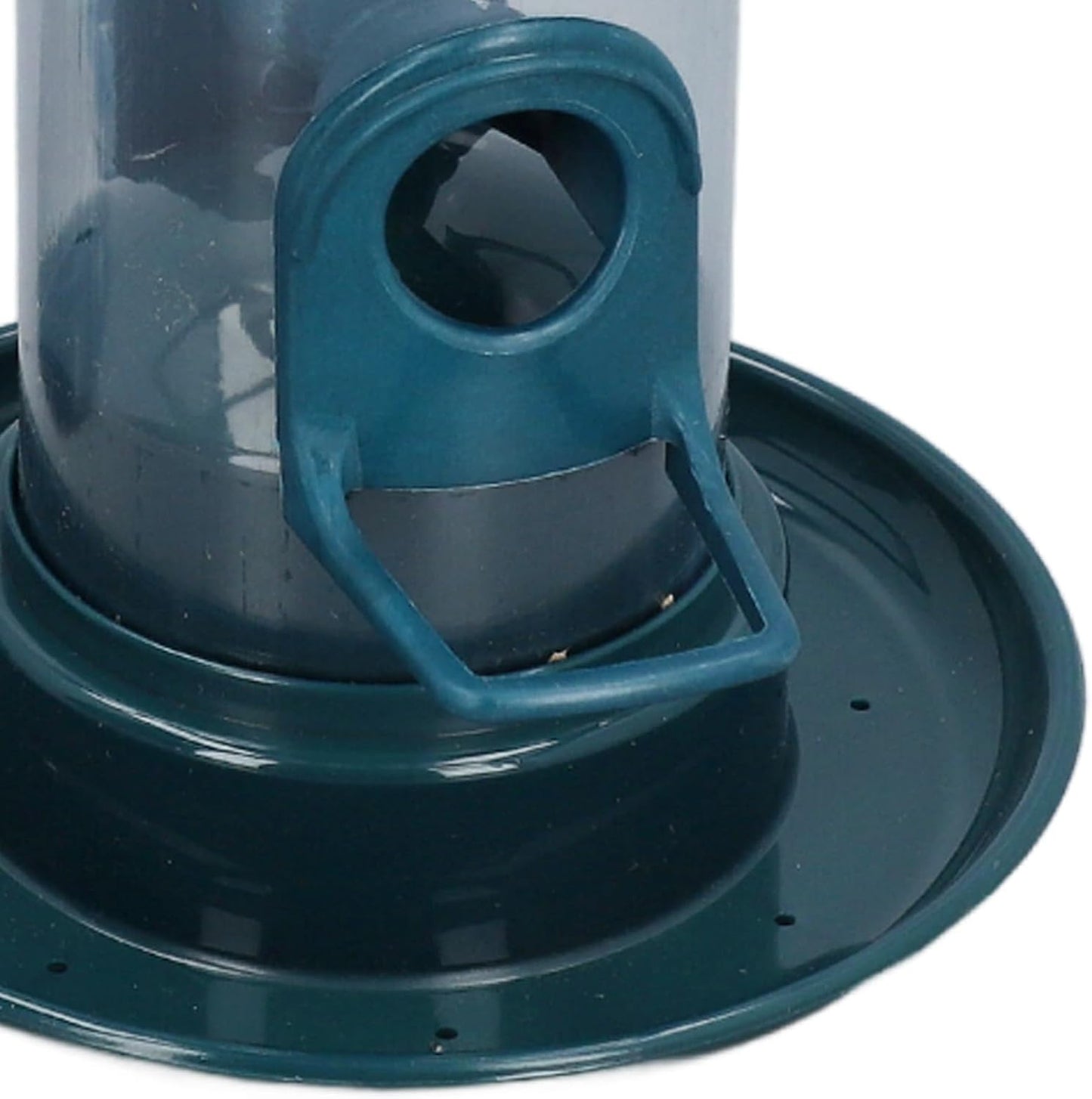 Hanging Bird Feeder Squirrel Proof Adaptable Hook Automatic Feeder 4 Perches Outdoor