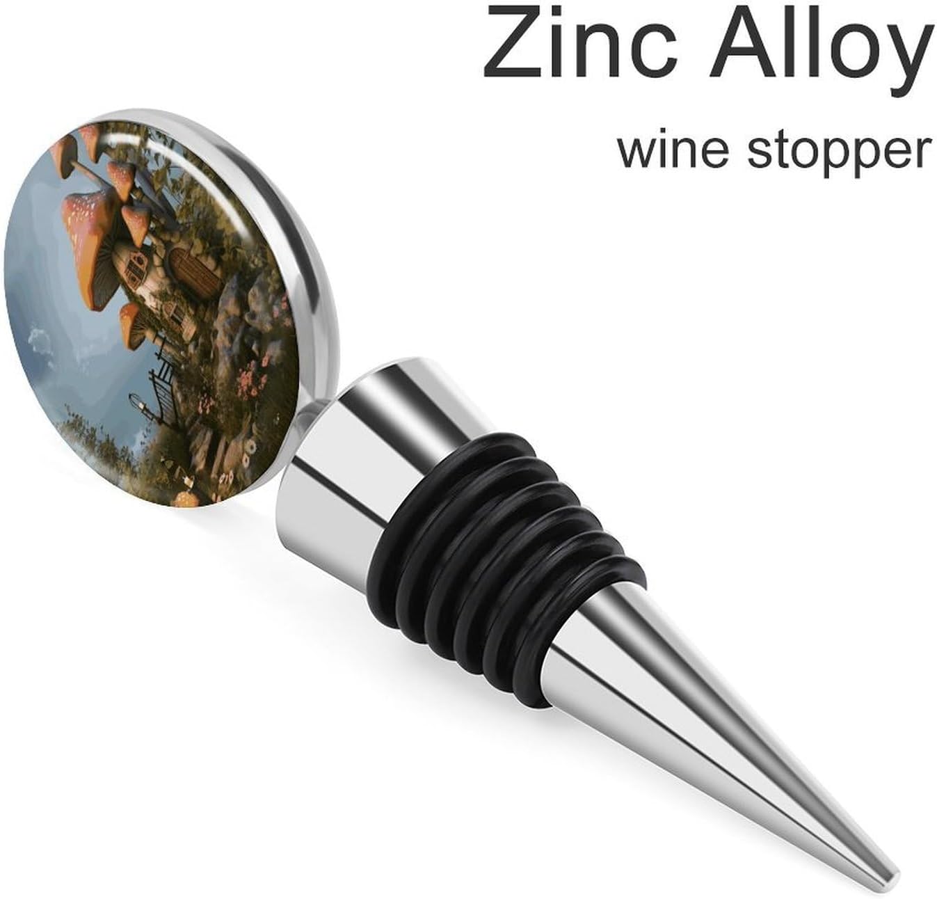 Mushroom Garden Wine Stoppers Zinc Alloy Bottle Sealer Detachable Leak