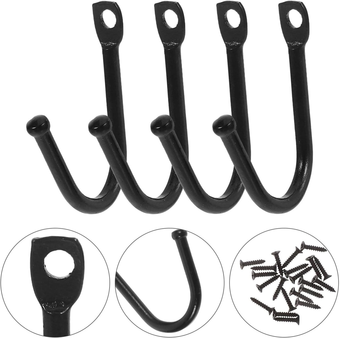 Milisten 20pcs Heavy Duty Garage Wall Hooks Versatile Storage Hangers 
